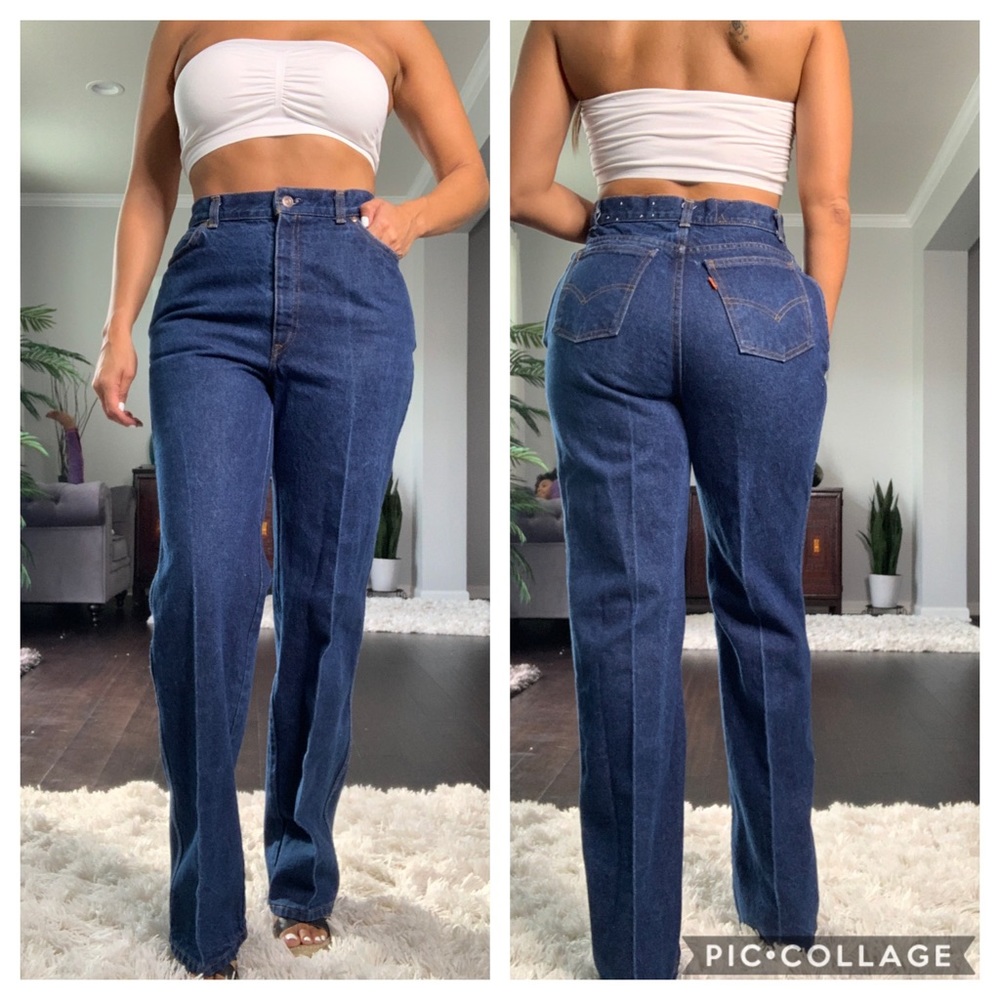 Vintage orange tag flare Levi’s from the 7…